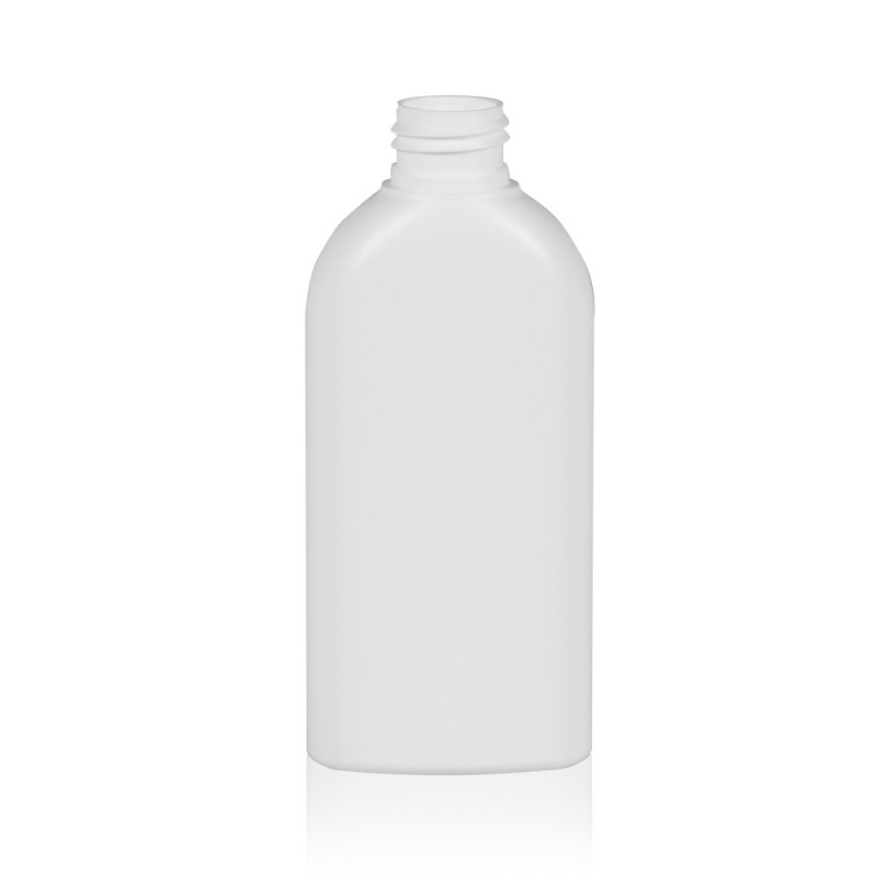 Basic Oval PE Flessen 150 Ml Ovale Witte HDPE Fles 24 410